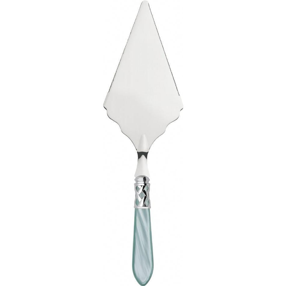 Aladdin Brilliant Large Cake Server Serrated - aqua