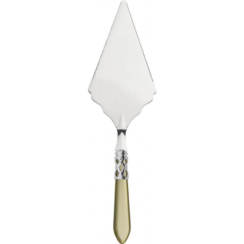 Aladdin Brilliant Large Cake Server Serrated - chartreuse green