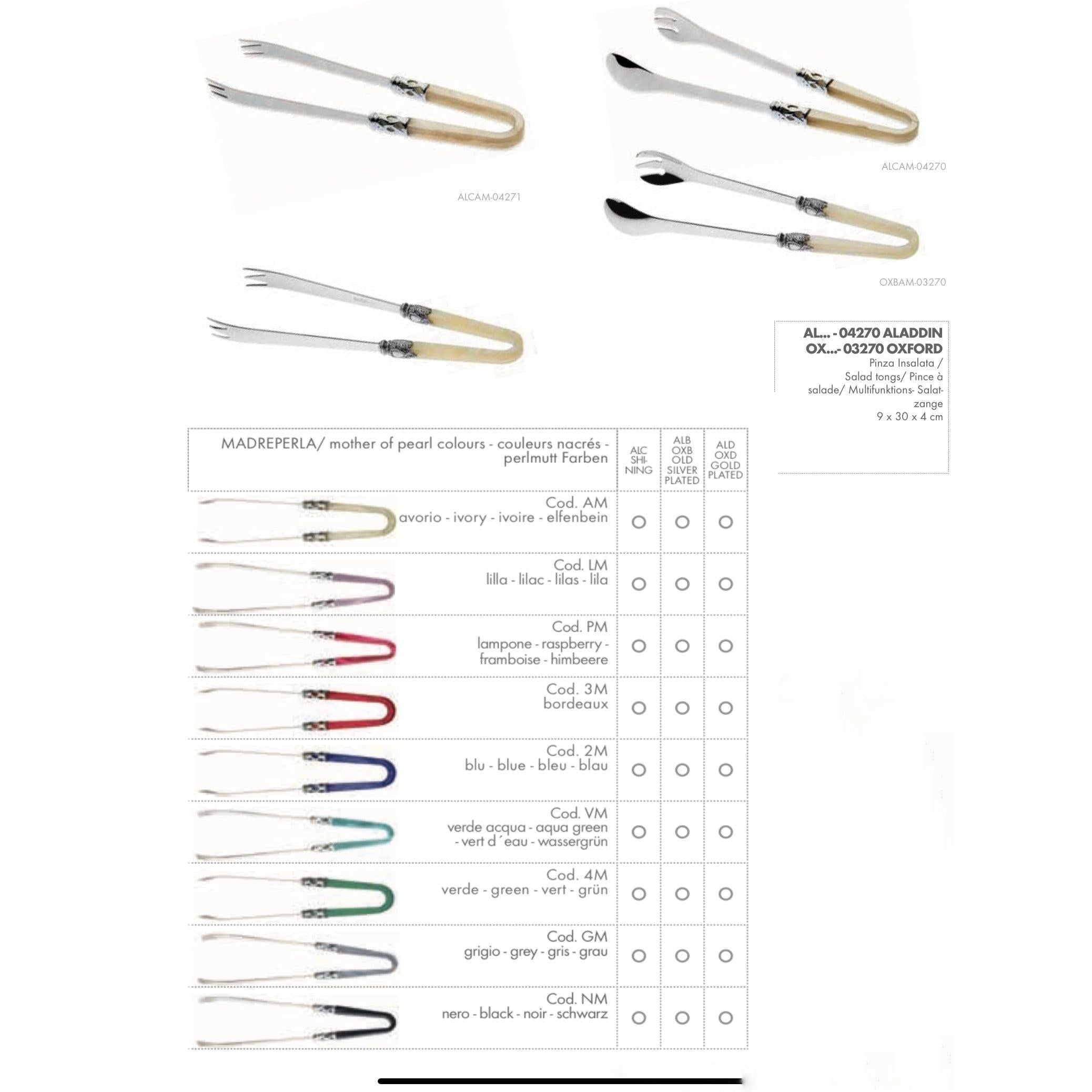 Aladdin Multi- use Tongs - IVORY-Casa Bugatti USA