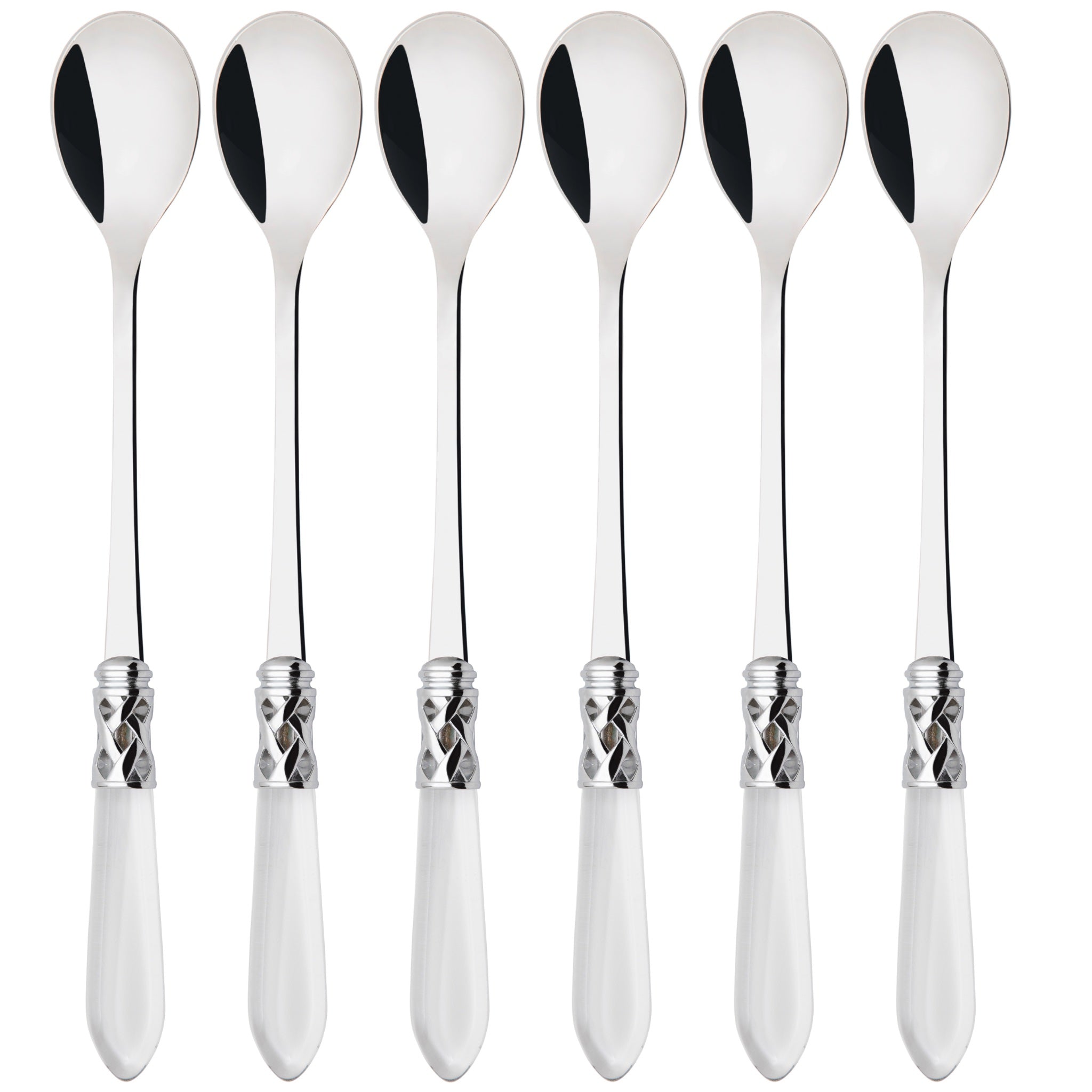 Aladdin Brilliant Ice Tea / Cocktail Spoon Set, Clear — Casa Bugatti