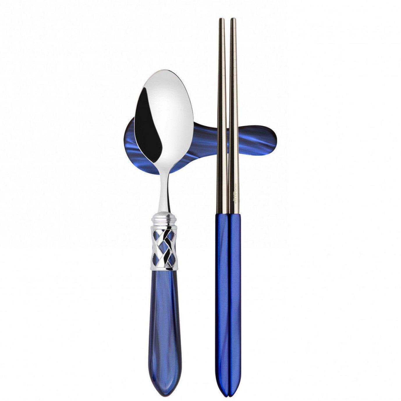 Aladdin Brilliant Chopticks set for 2 in gift box - Royal Blue-Casa Bugatti USA