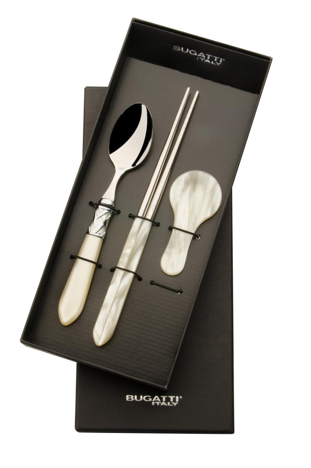 Aladdin Brilliant Chopticks set for 1, Ivory — Casa Bugatti