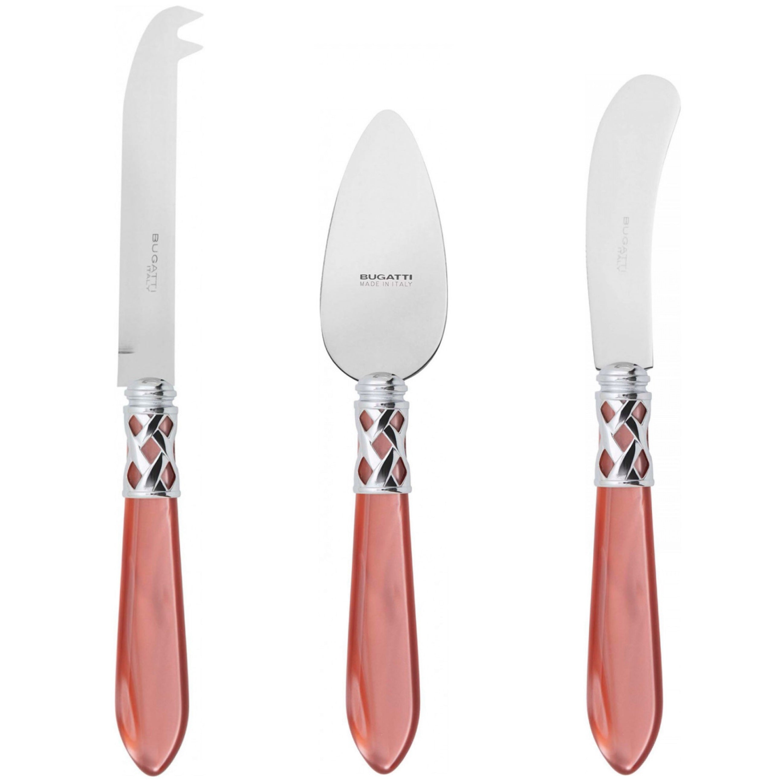 Aladdin Brilliant 3 Piece Cheese Knife Set - Rust-Casa Bugatti USA