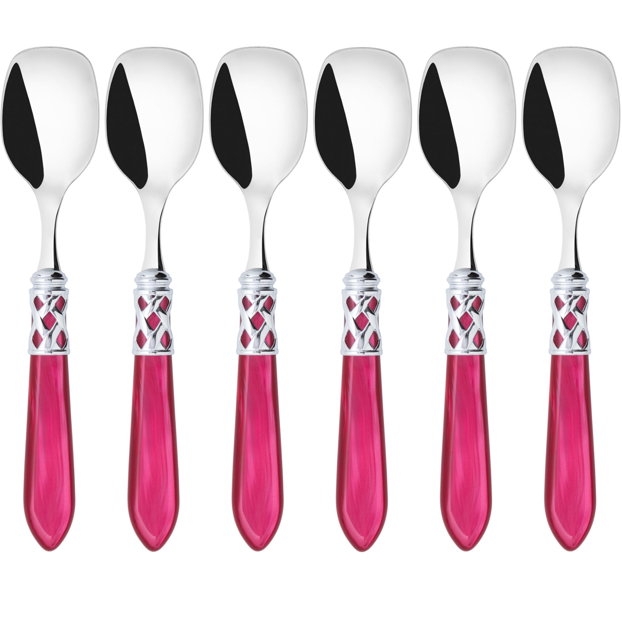 Aladdin Brilliant Ice Cream Spoons Set, Raspberry — Casa Bugatti