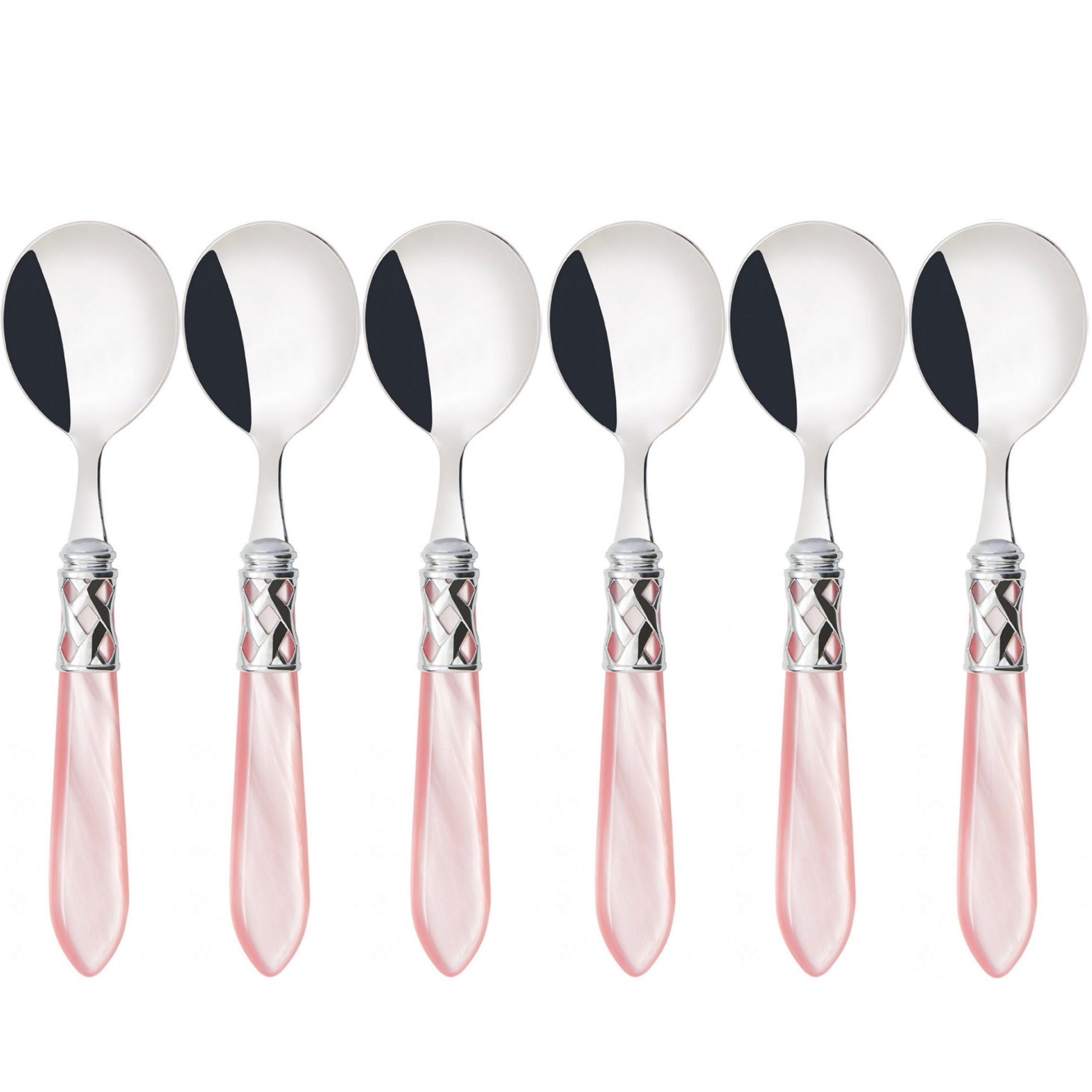 Aladdin Brilliant Soup Spoons Set, Pink — Casa Bugatti
