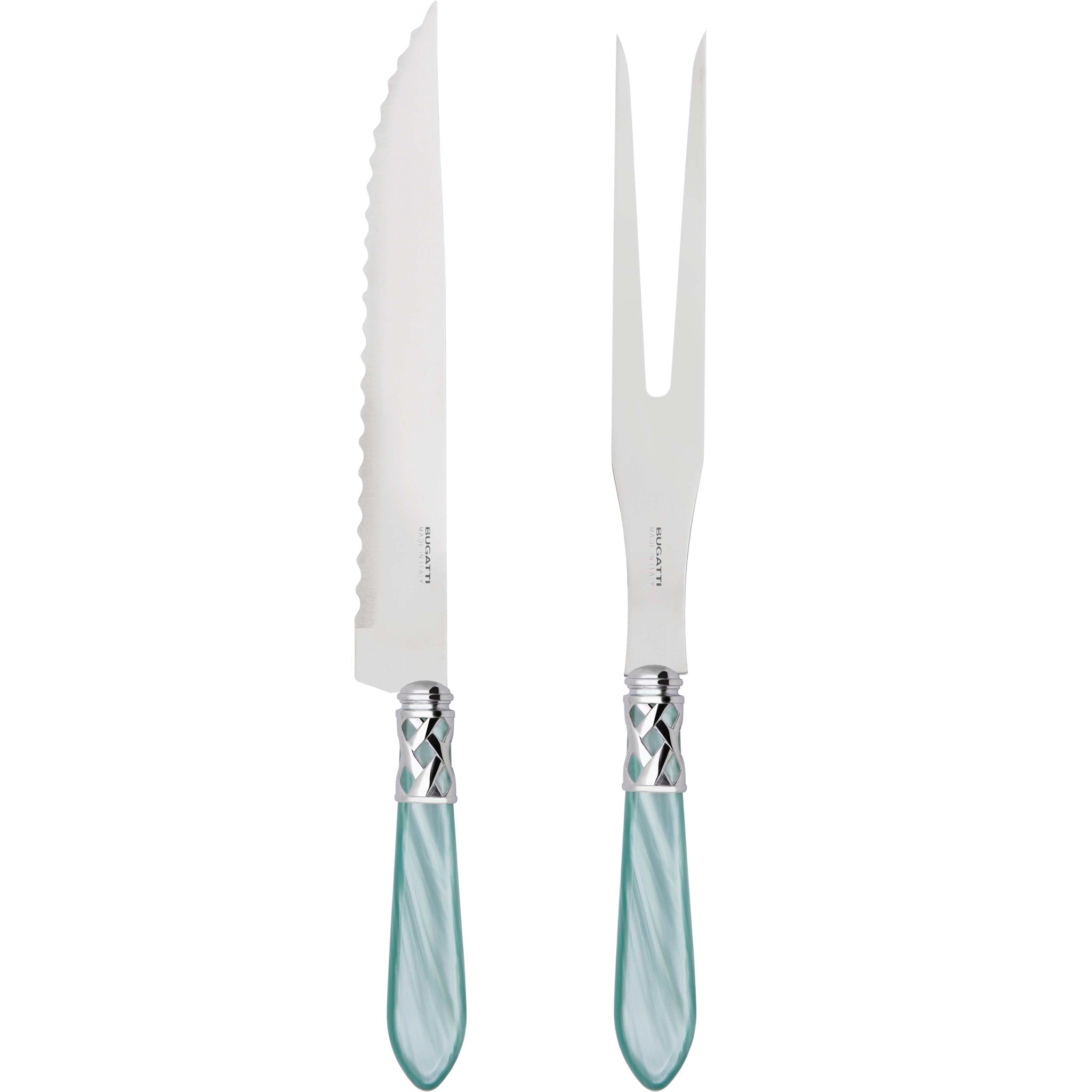 Aladdin Brilliant Roast Carving Set, Aqua — Casa Bugatti