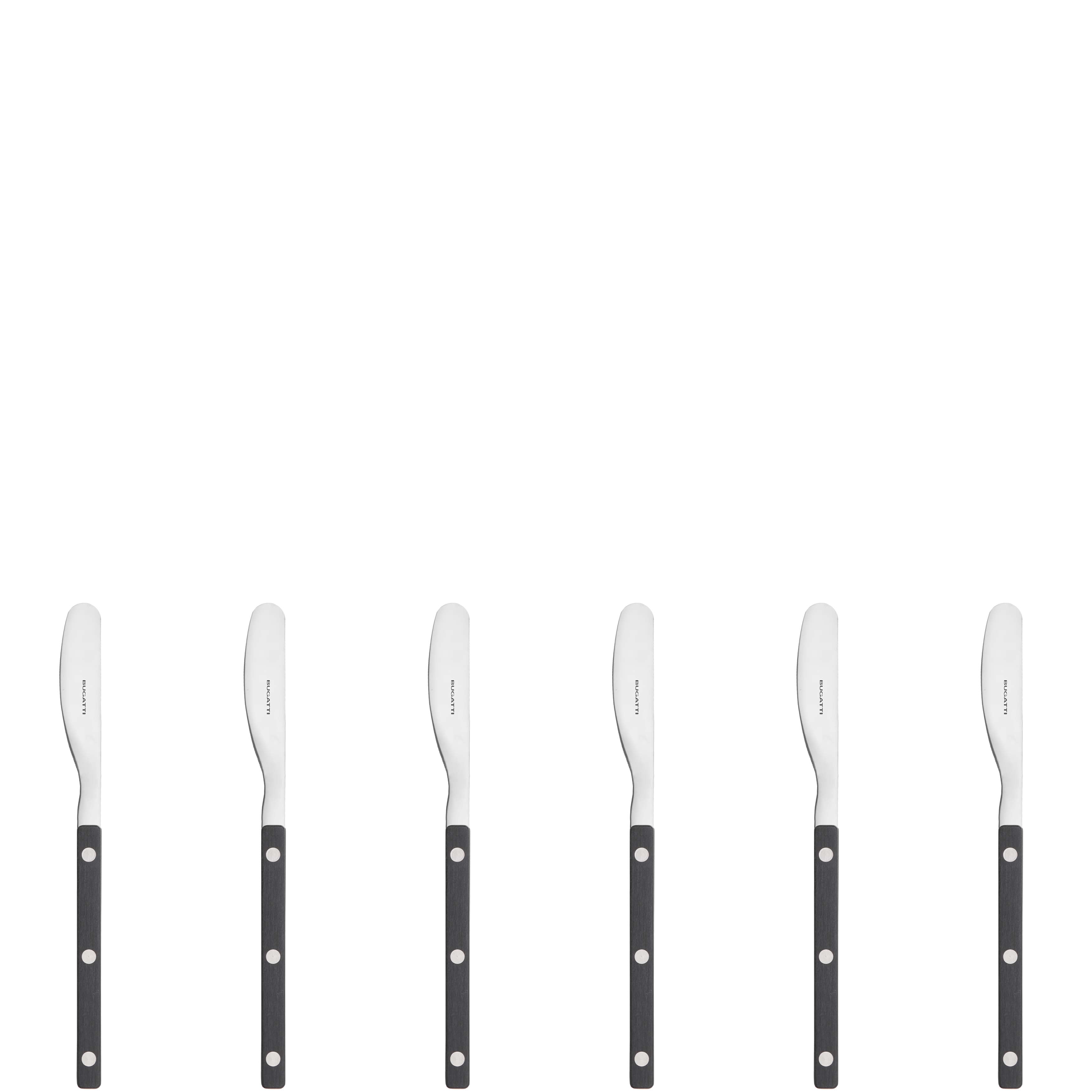 Allegra Butter Knife Set - Black-Casa Bugatti USA