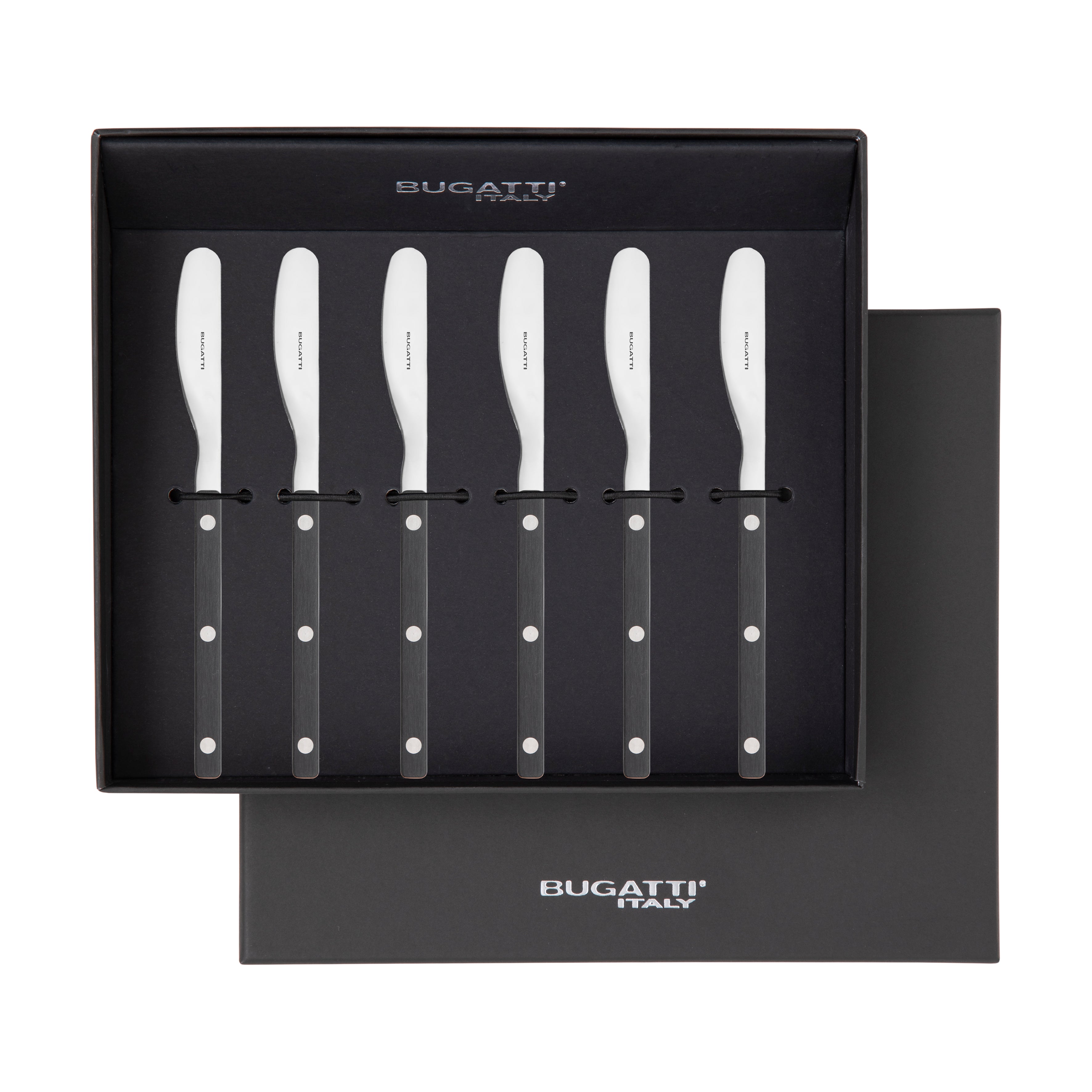 Allegra Butter Knife Set - Black-Casa Bugatti USA