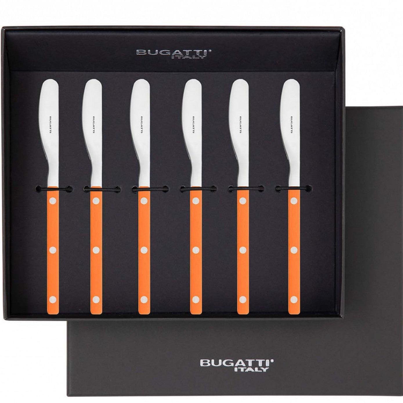 Allegra Butter Knife Set - orange-Casa Bugatti USA