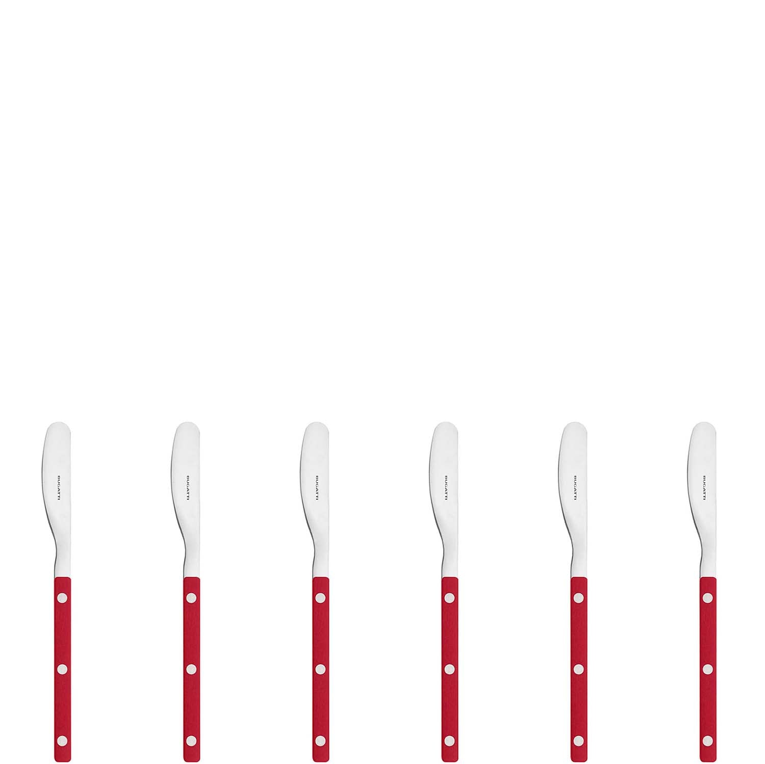 Allegra Butter Knife Set red