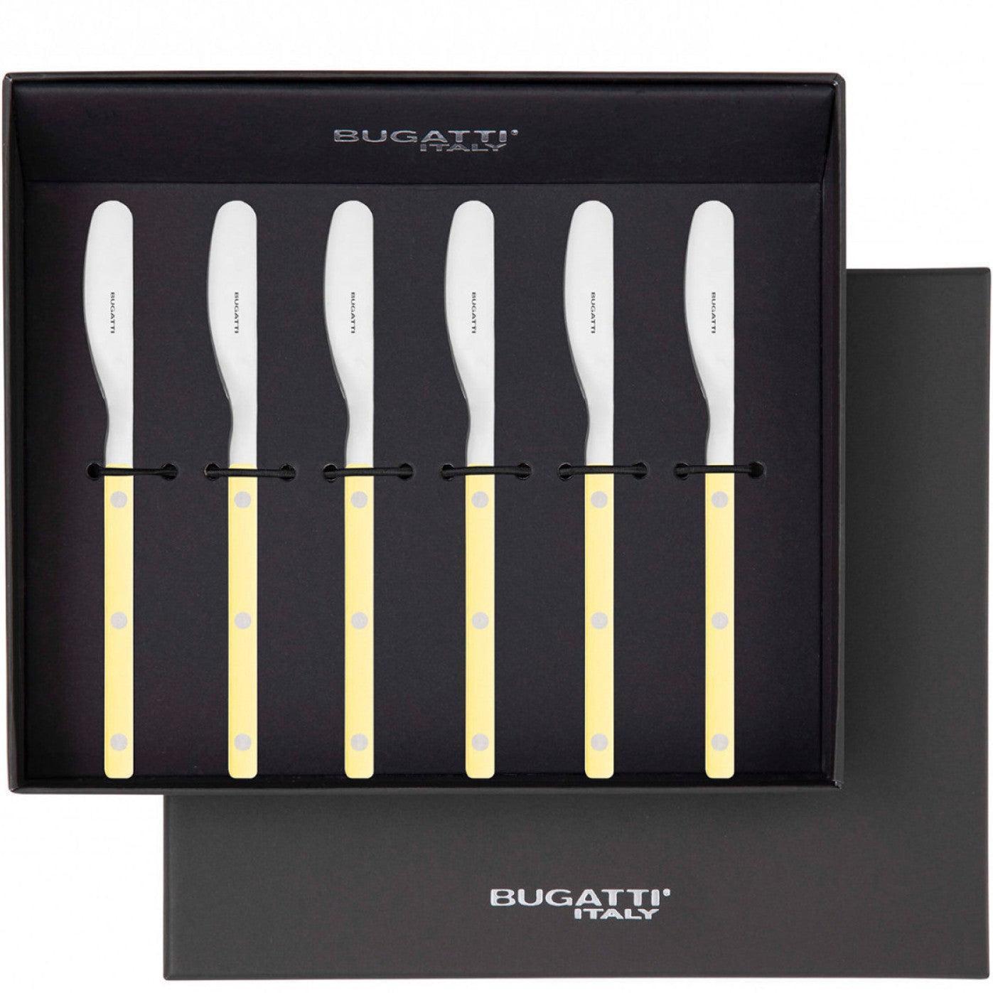 Allegra Butter Knife Set yellow dragon-Casa Bugatti USA