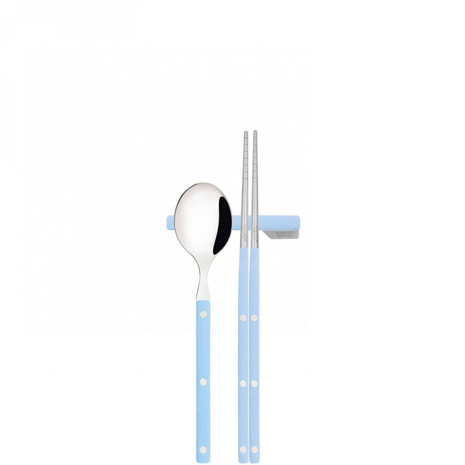 Allegra Chopsticks Set for 1 light - blue-Casa Bugatti USA