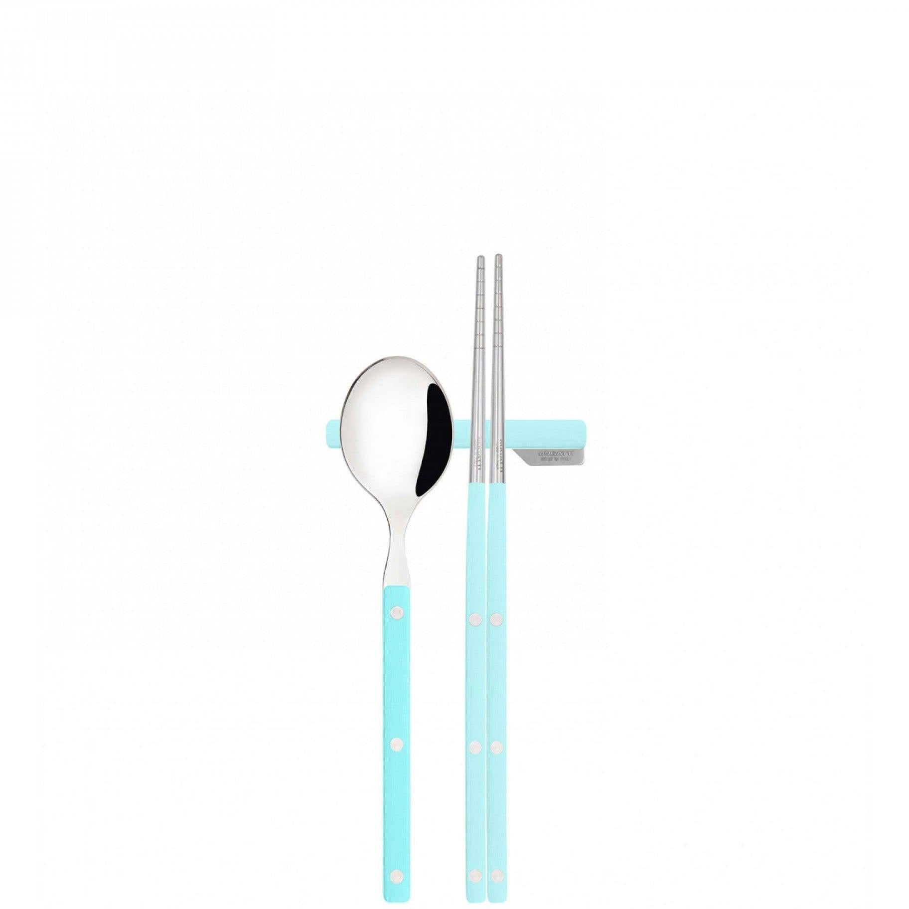 Allegra Chopsticks Set for 2 acqua - marina-Casa Bugatti USA