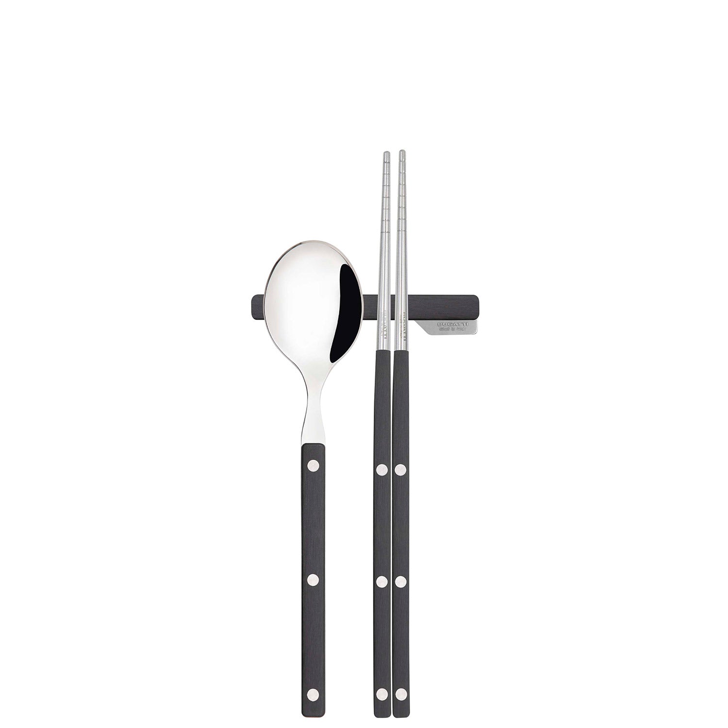Allegra Chopsticks Set for 2 - black-Casa Bugatti USA