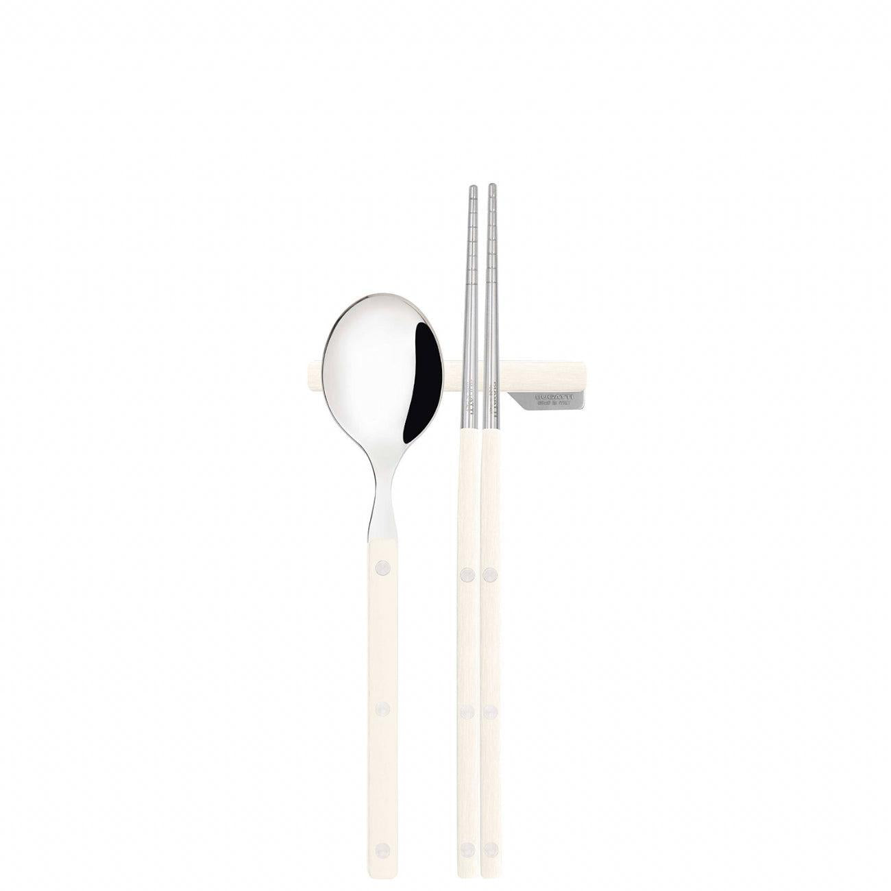 Allegra Chopsticks Set for 2 - Ivory