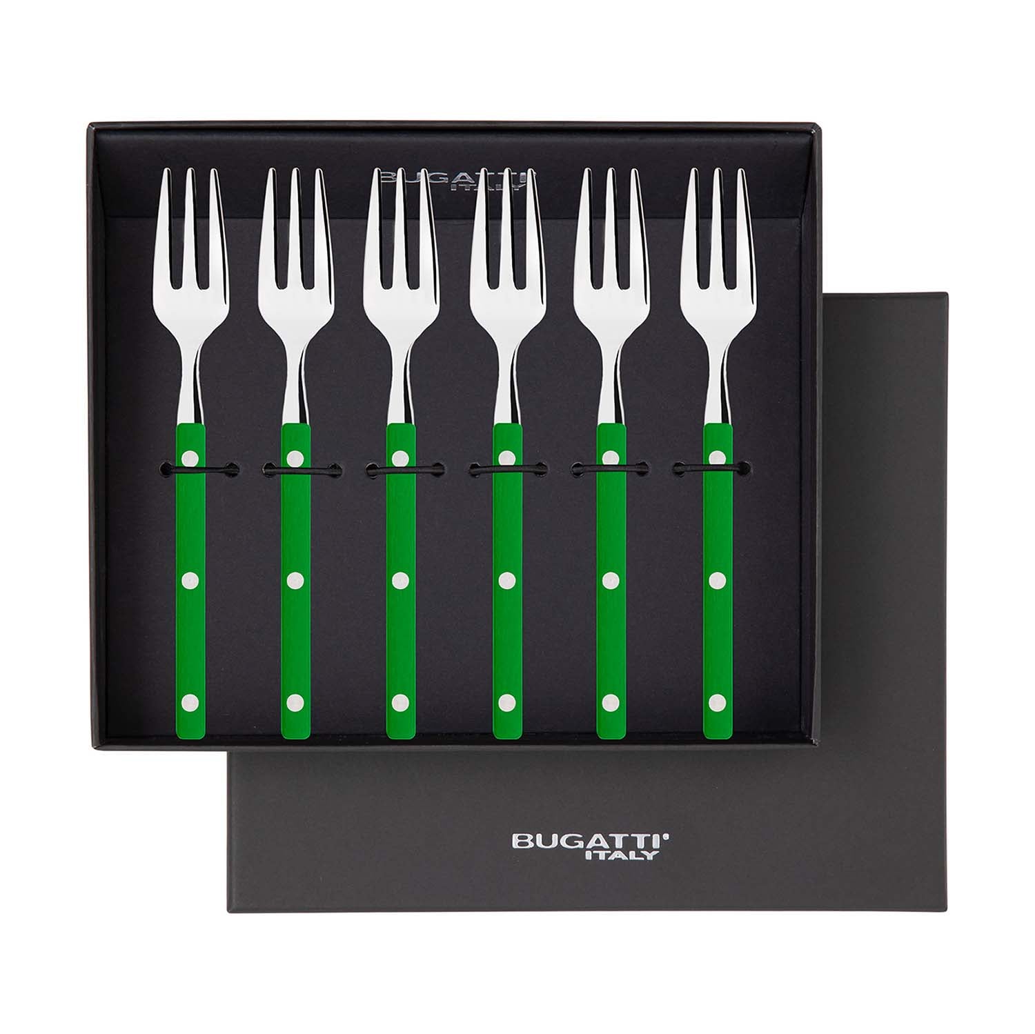 Allegra Cocktail / Cake Fork Set foliage - green-Casa Bugatti USA