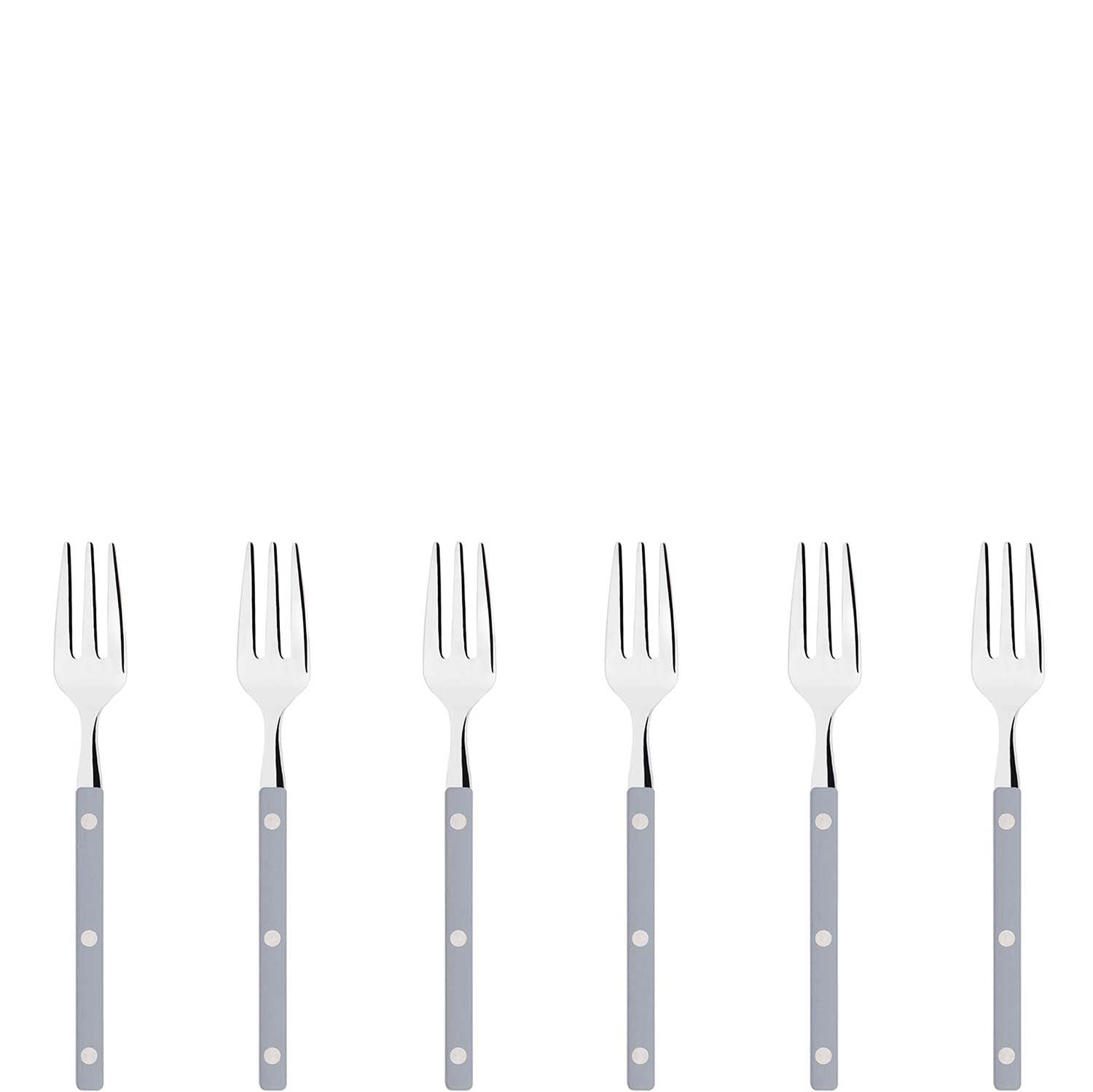 Allegra Cocktail / Cake Fork Set gray