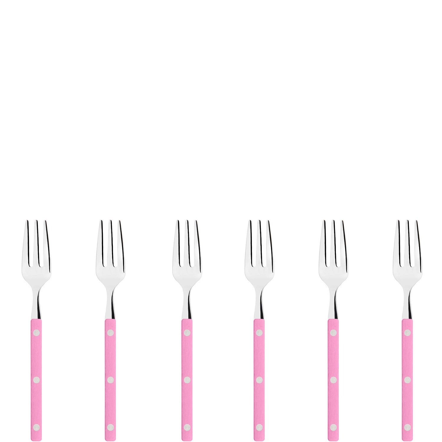 Allegra Cocktail / Cake Fork Set pink