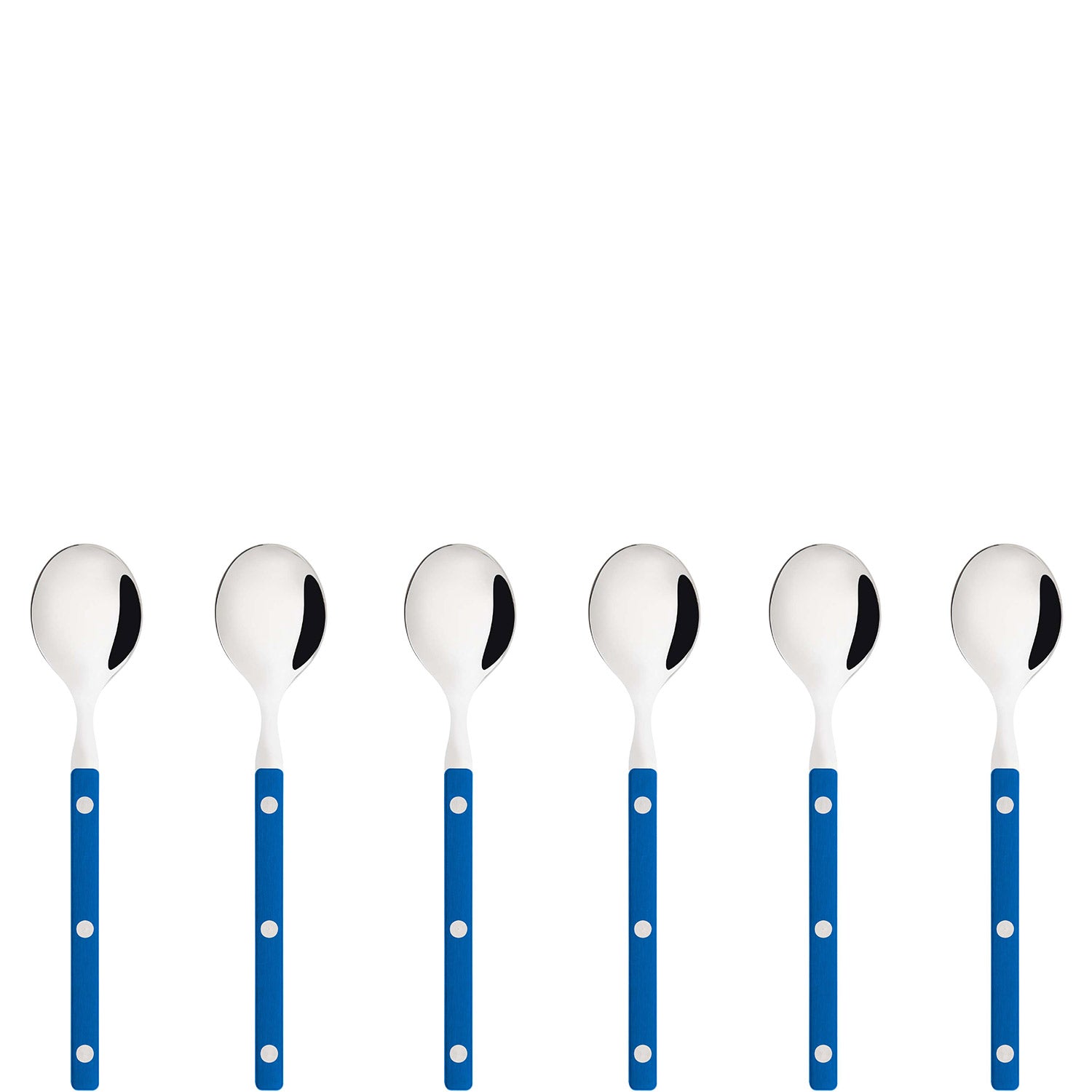 Allegra Coffee Spoon Set - Mid Blue-Casa Bugatti USA