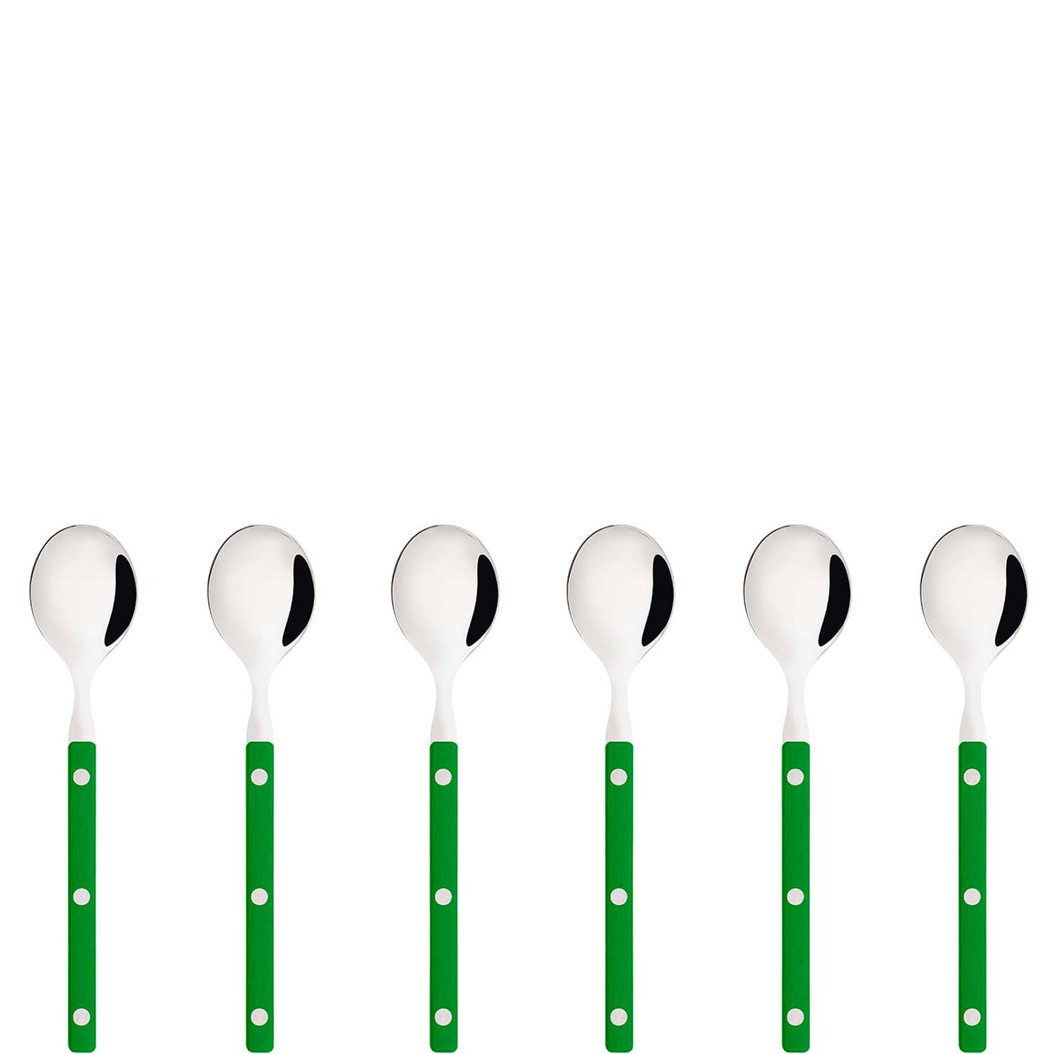 Allegra Coffee Spoon Set - Foliage Green-Casa Bugatti USA