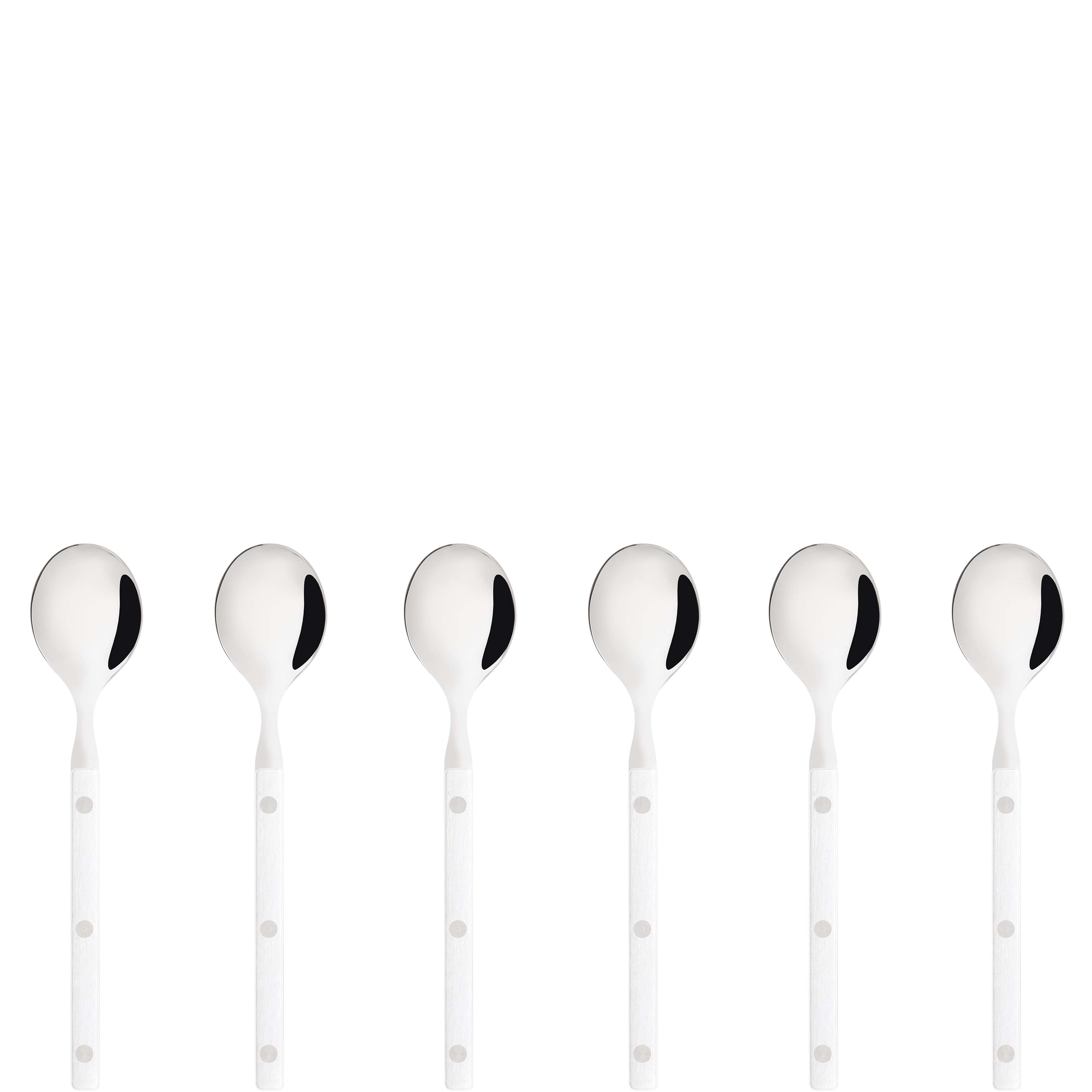 Allegra Coffee Spoon Set - white-Casa Bugatti USA