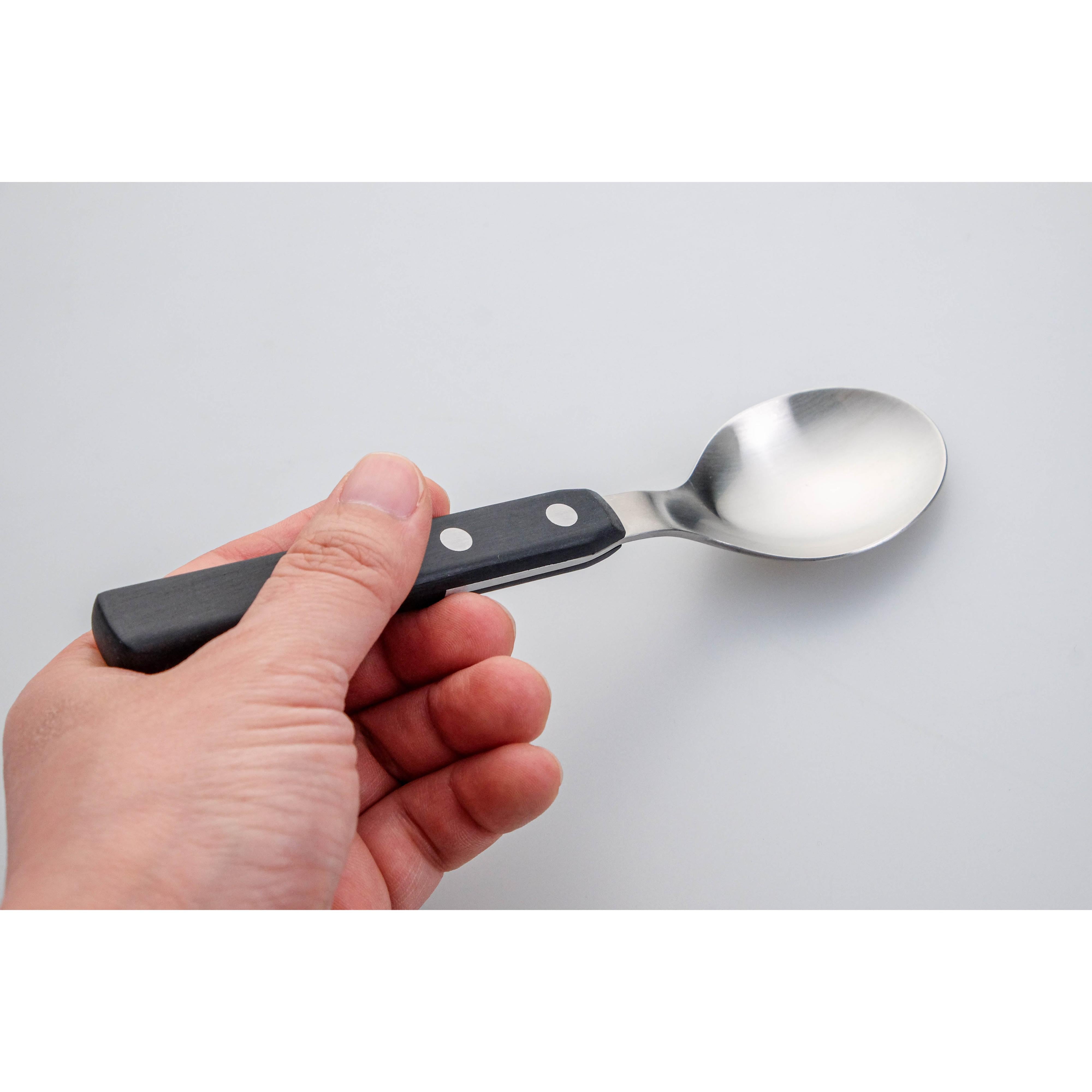 ALPI 6 Piece Coffee Spoon Set - Black-Casa Bugatti USA