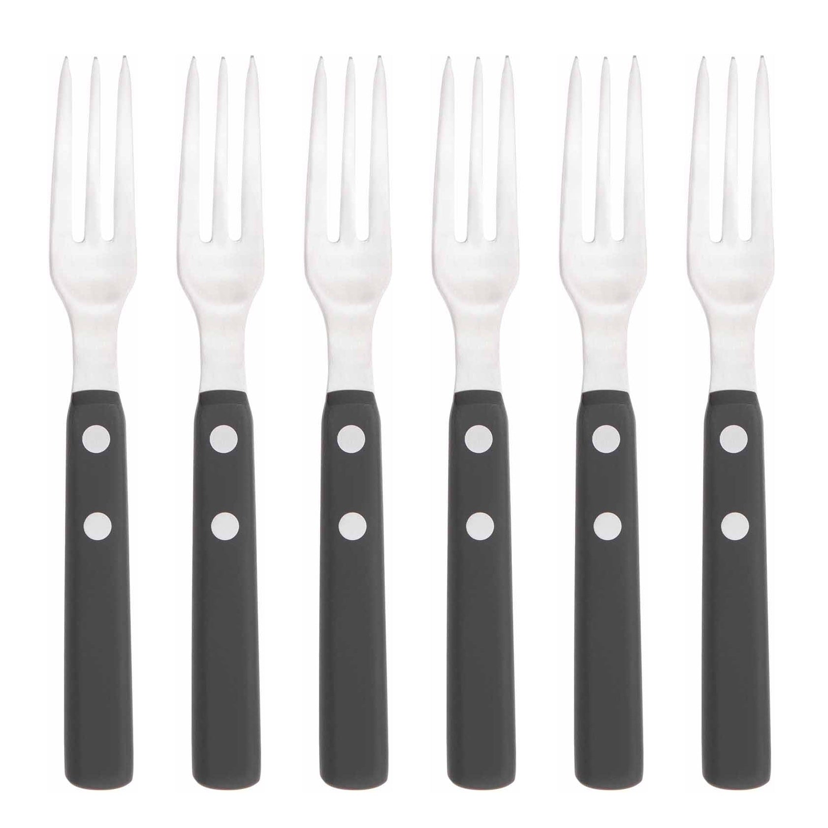 ALPI Cocktail / Cake Fork Set - Black-Casa Bugatti USA
