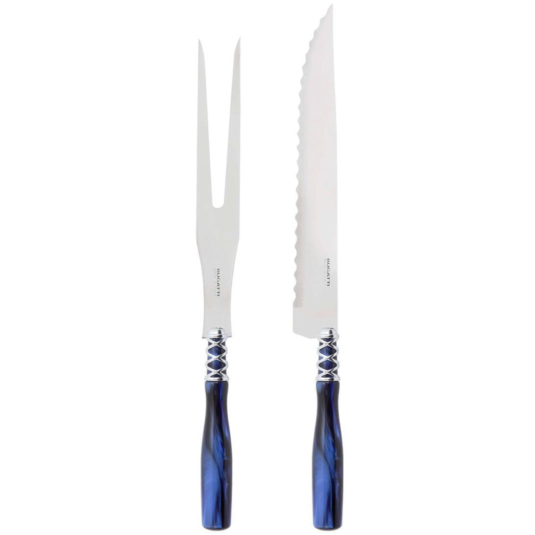 Arianna Roast Carving Set - Blue-Casa Bugatti USA