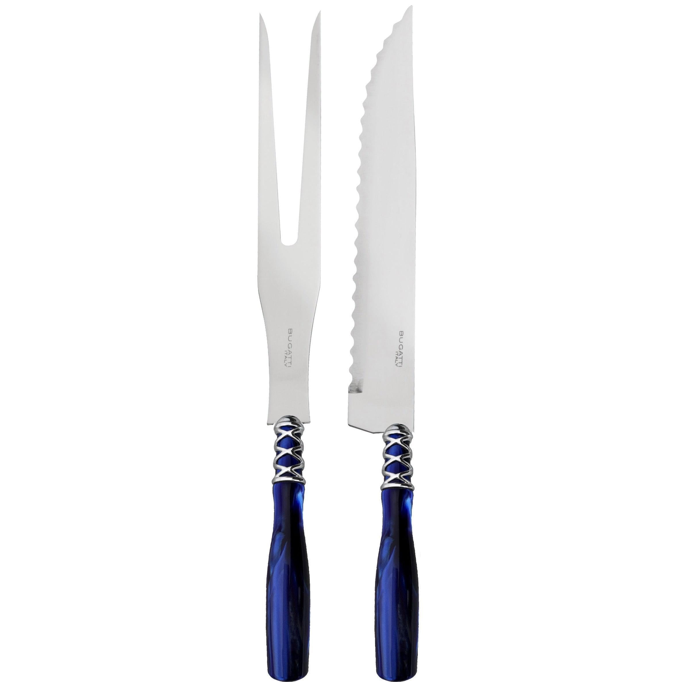 Arianna Roast Carving Set - Blue-Casa Bugatti USA