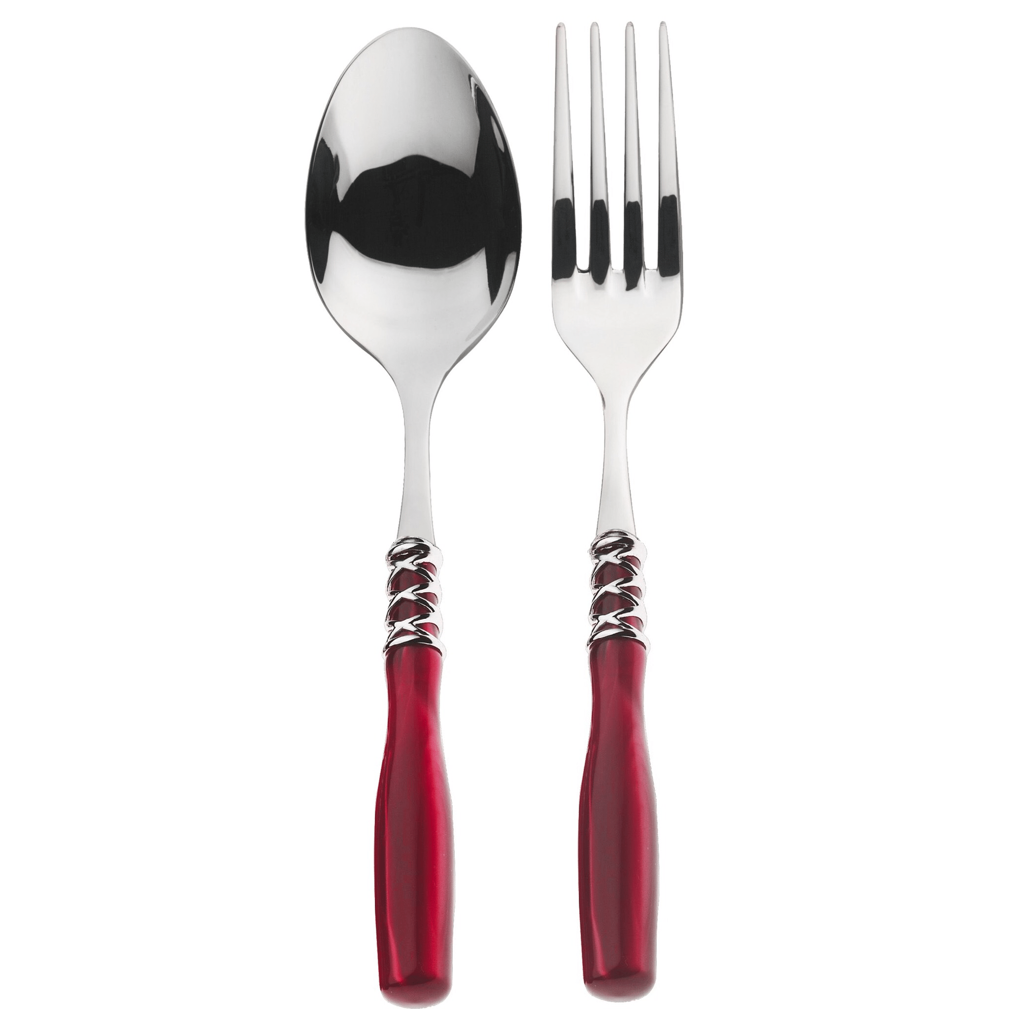 Arianna 2 Piece Serving Set - Burgundy-Casa Bugatti USA