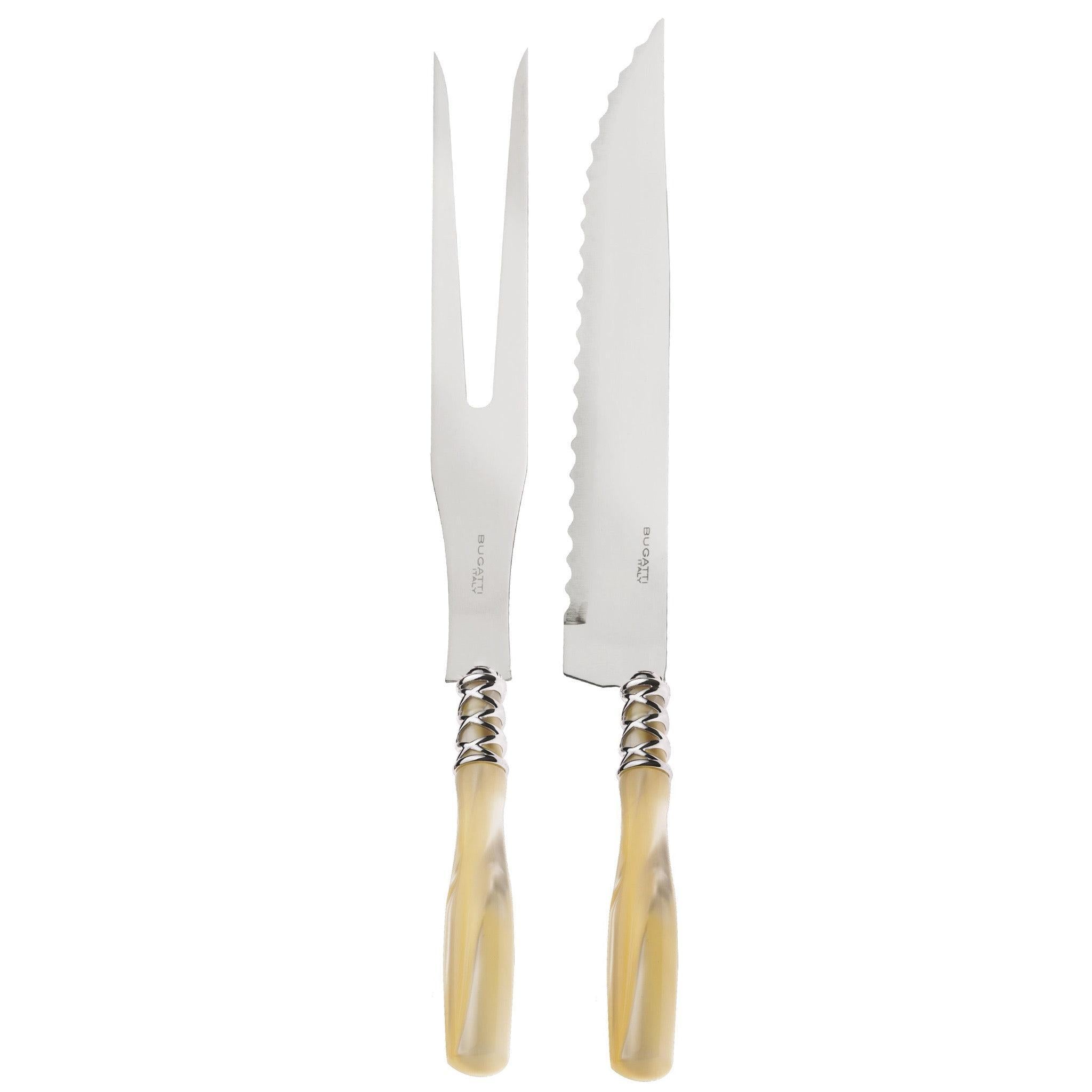 Arianna Roast Carving Set - ivory
