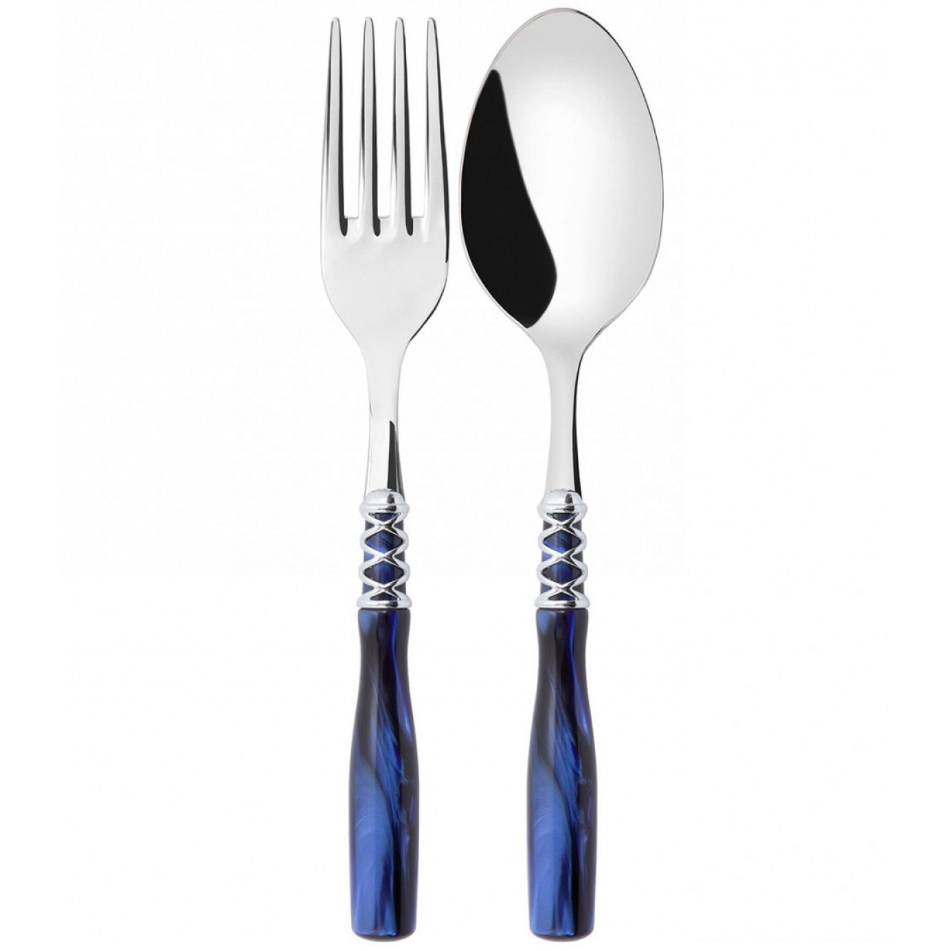 Arianna 2 Piece Serving Set Royal Blue-Casa Bugatti USA