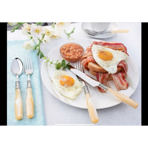 Arianna 5 Piece Place Setting - IVORY-Casa Bugatti USA