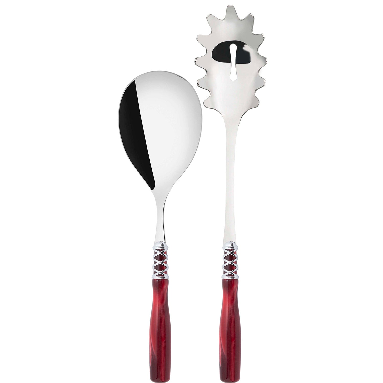 Arianna Brilliant 2 Piece Pasta Set in gift box - Burgundy