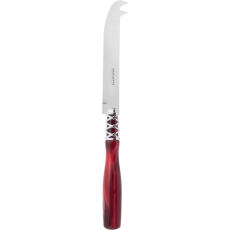 Arianna Brilliant 2 point "dear" cheese Knife - Burgundy