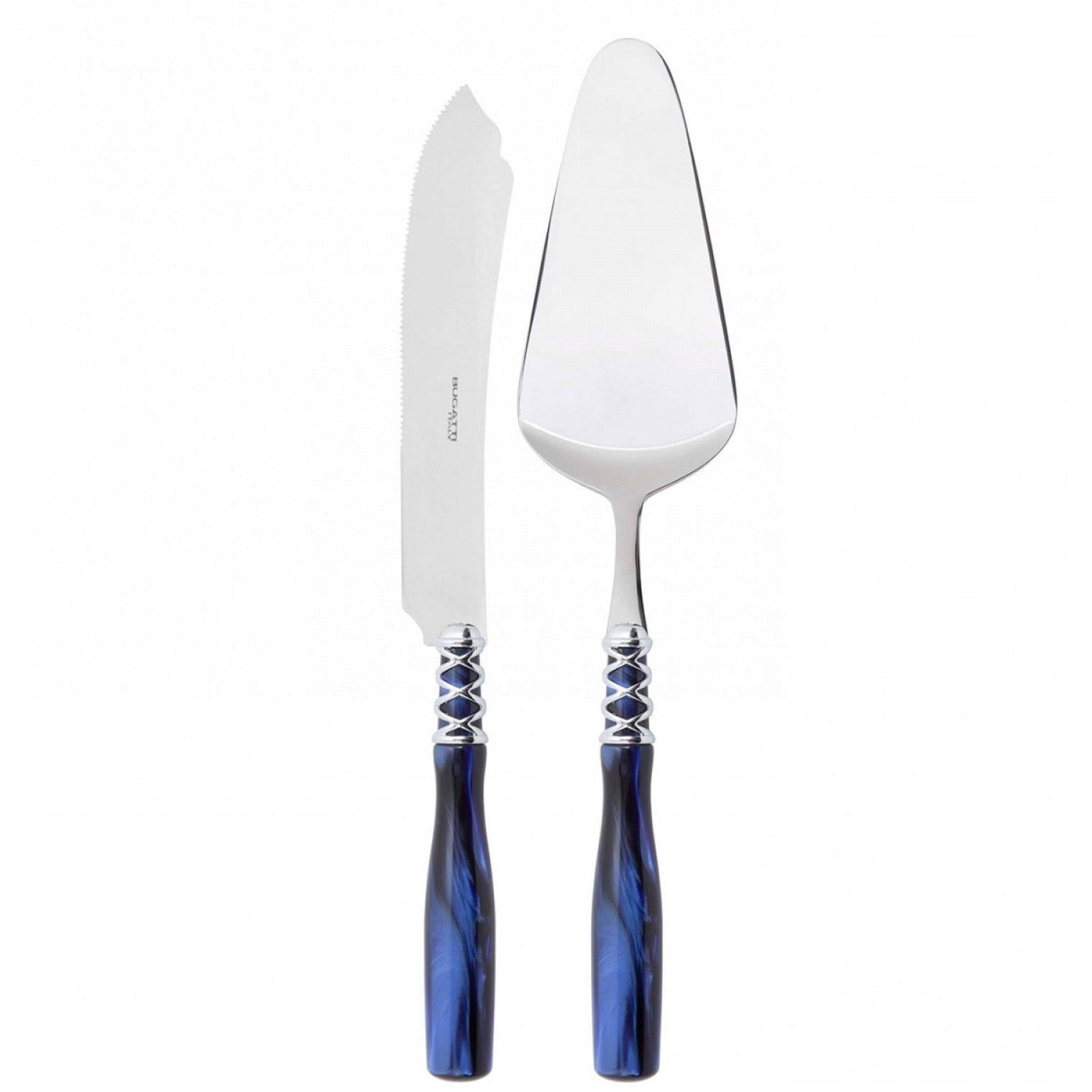 Arianna Brilliant Cake Server in gift box - Royal Blue