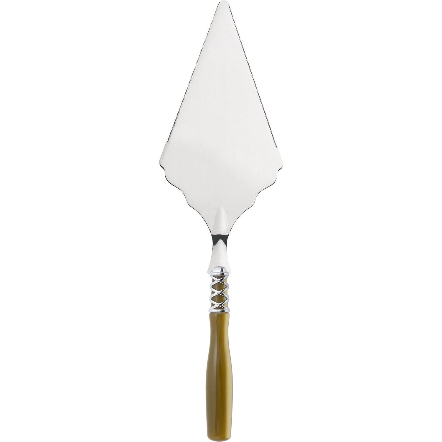 Arianna Brilliant Large Cake Server serrated - Chartreuse Green