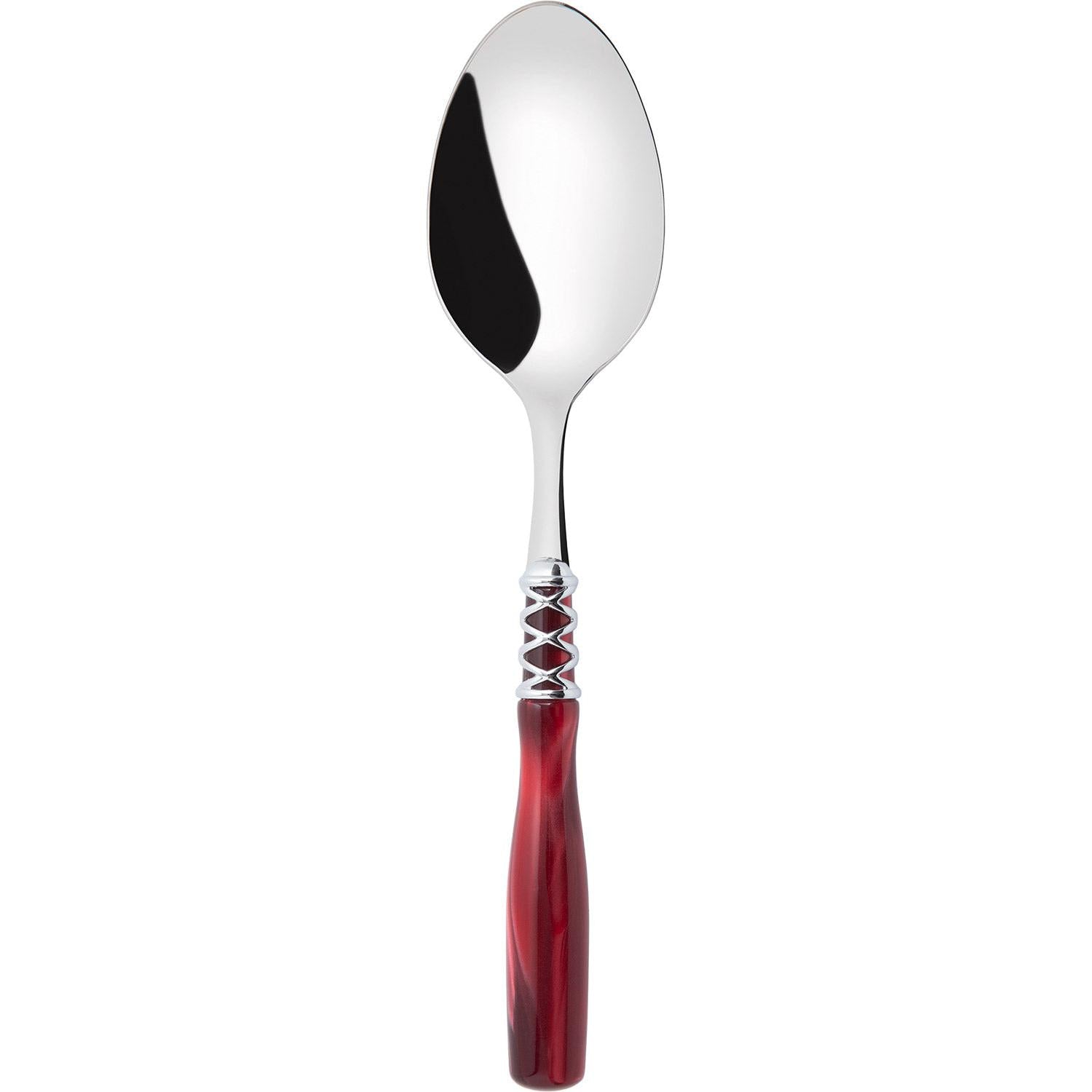 Arianna Brilliant Serving Spoon - - Burgundy-Casa Bugatti USA
