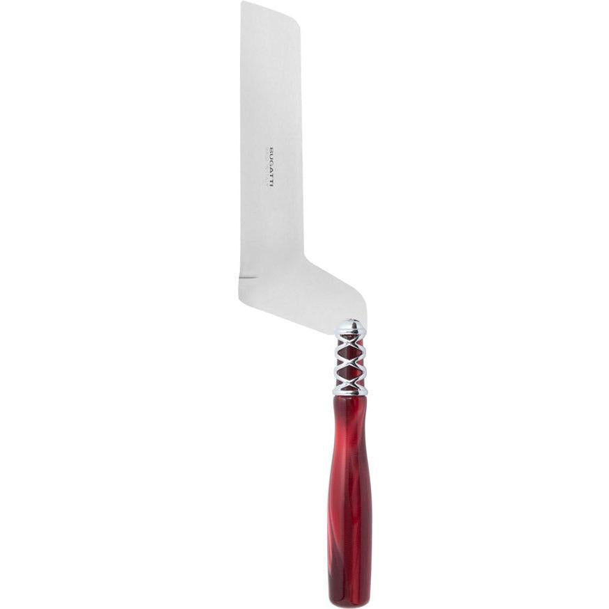 Arianna Brilliant Soft Cheese Offset Knife - Burgundy