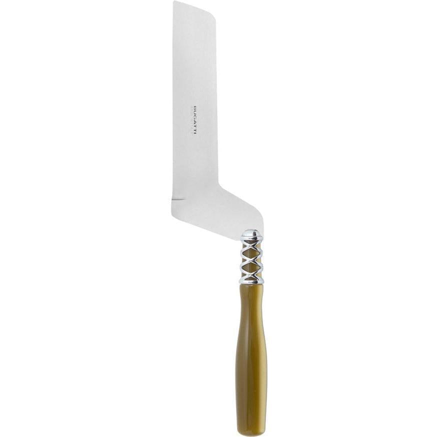 Arianna Brilliant Soft Cheese Offset Knife - Chartreuse Green