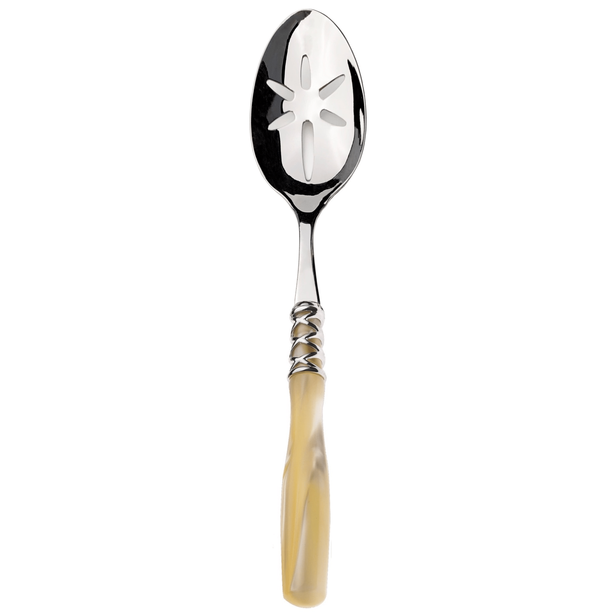 Arianna Slotted Serving Spoon Ivory-Casa Bugatti USA