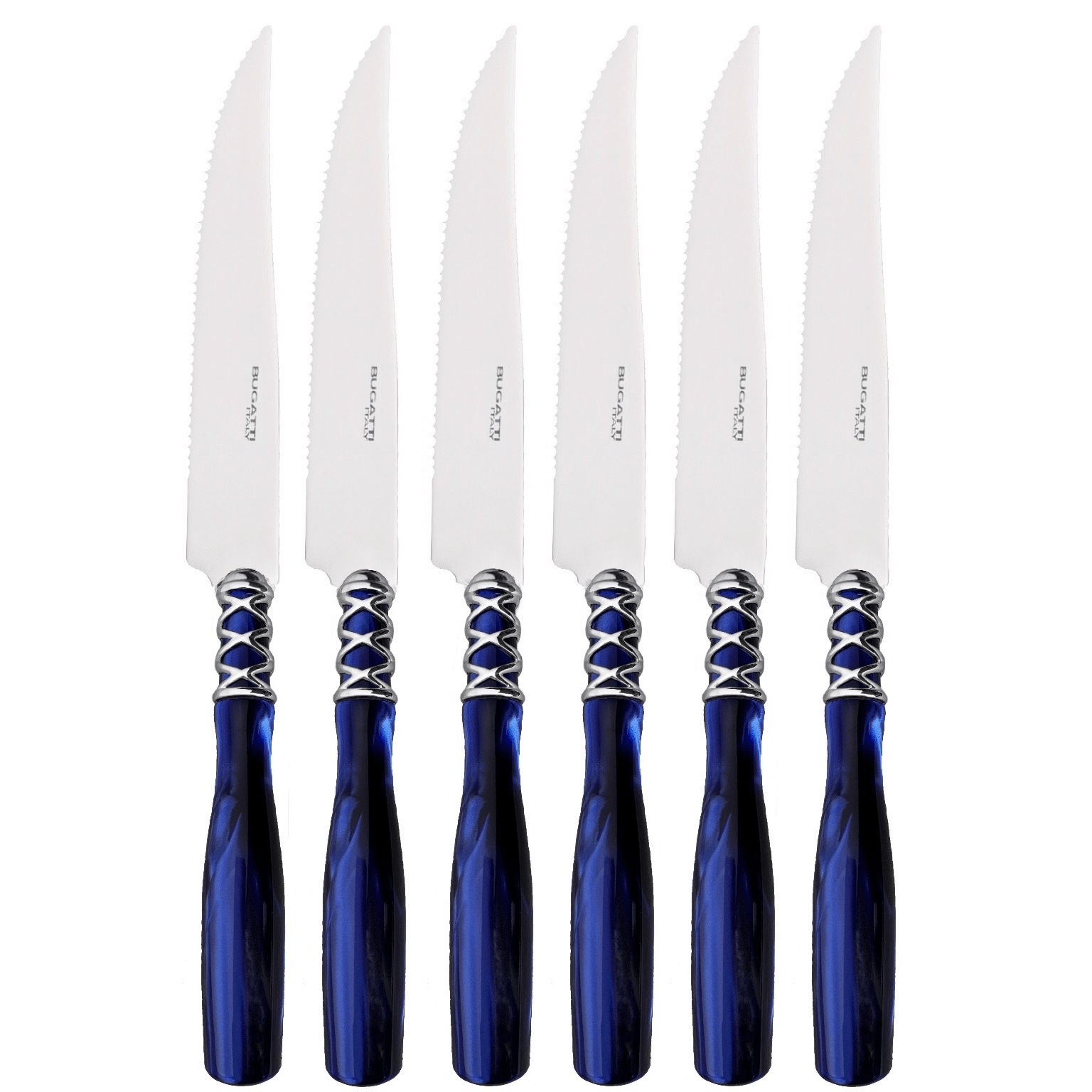 Arianna Steak Knives Set - ROYAL BLUE-Casa Bugatti USA