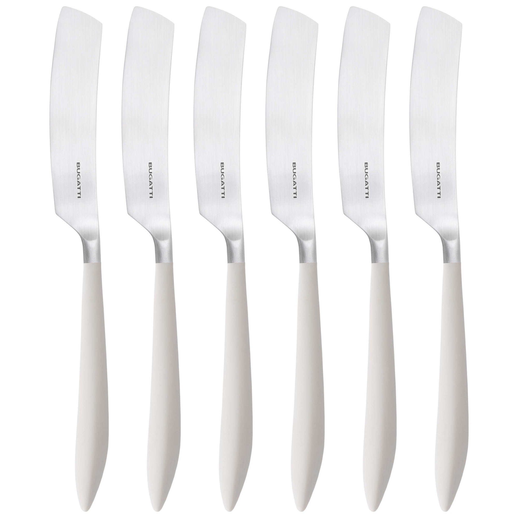 Ares Brushed Butter Knife Set - Ivory-Casa Bugatti USA