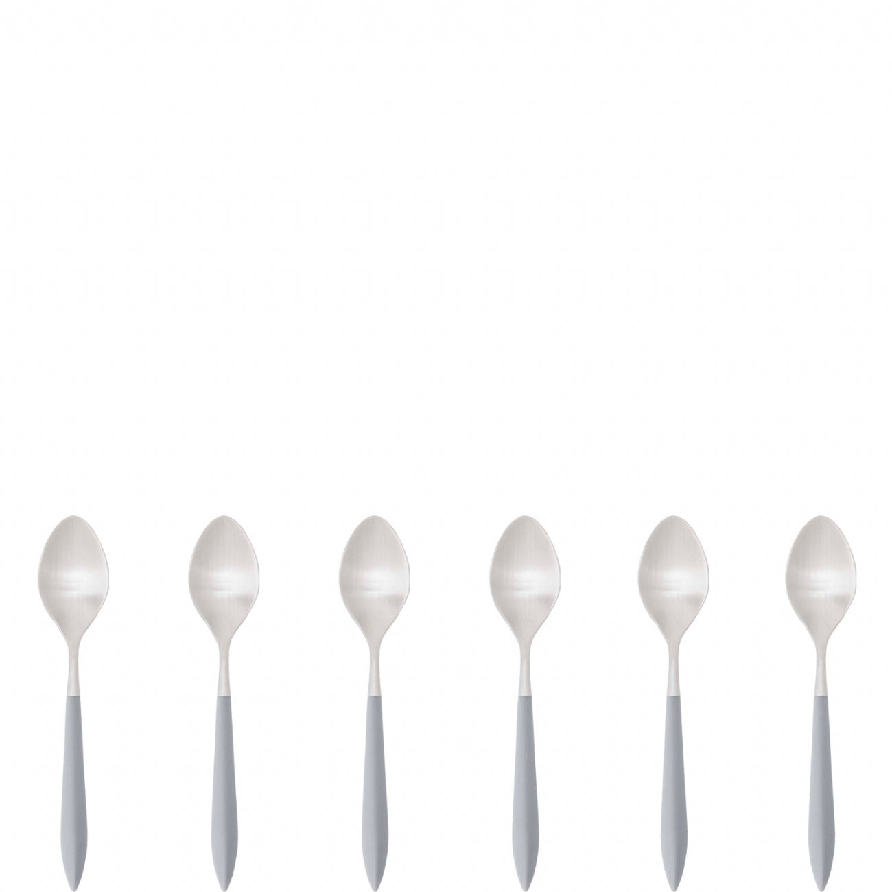 Ares Brushed Moka Spoon Set - Gray-Casa Bugatti USA