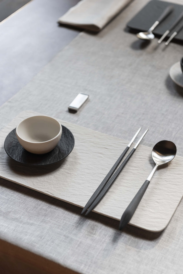 Ares Brushed Chopstick's Set for 2 Persons - Black-Casa Bugatti USA