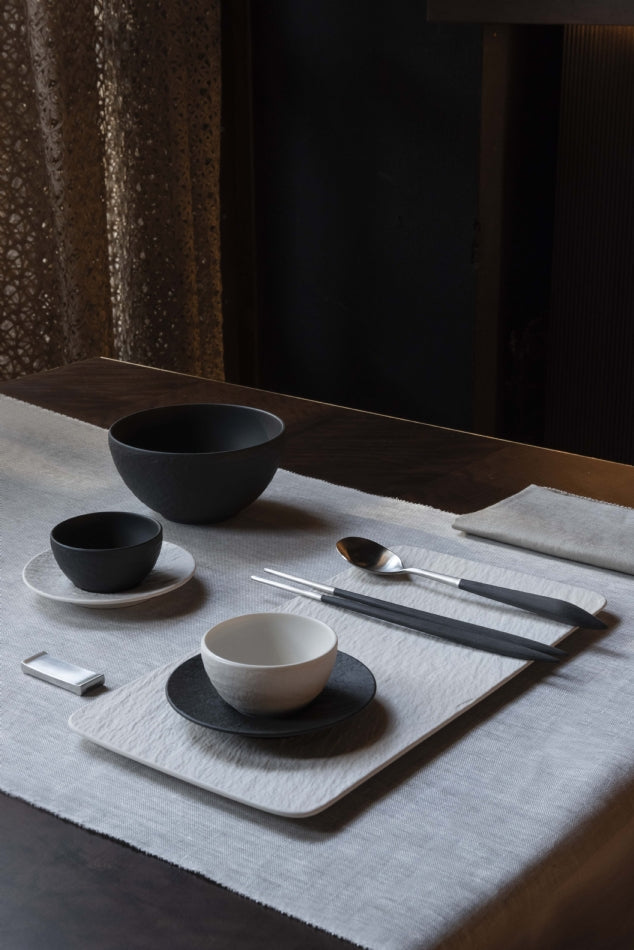 Ares Brushed Chopstick's Set for 2 Persons - Black-Casa Bugatti USA