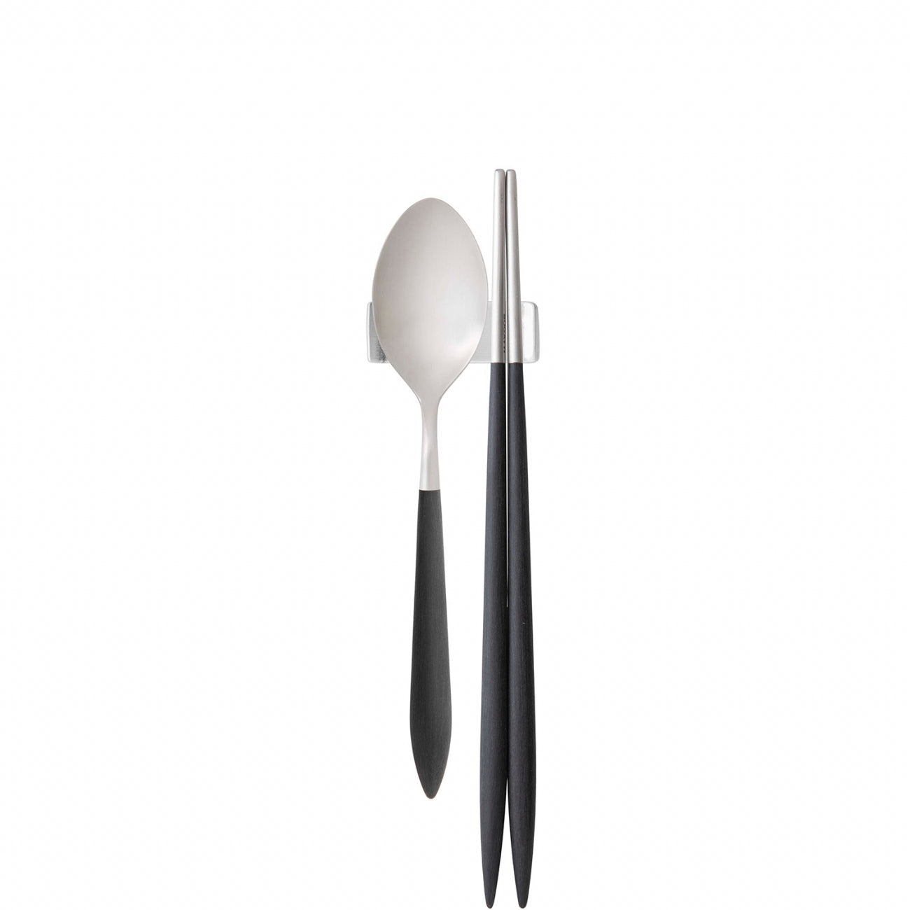 Ares Brushed Chopstick's Set for 2 Persons - Black-Casa Bugatti USA