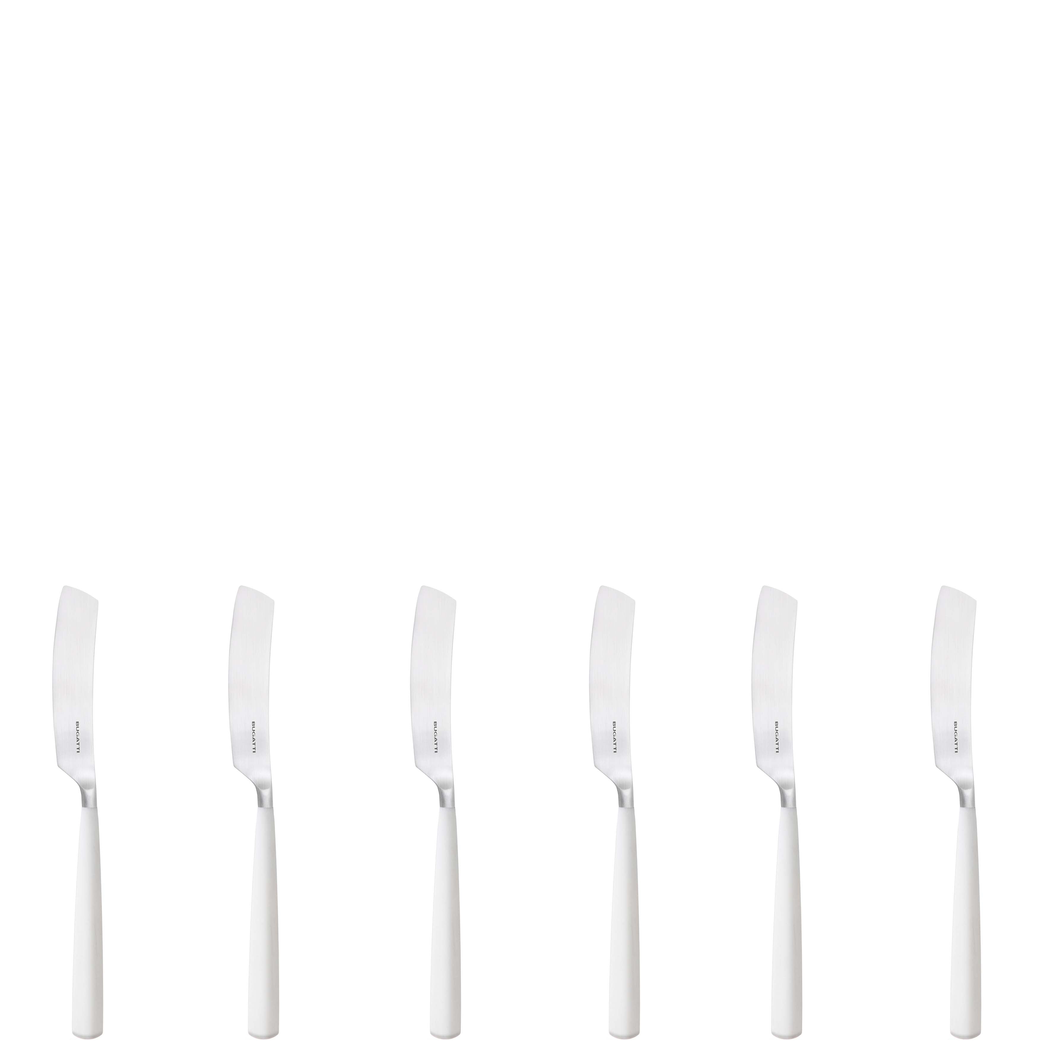 Athena Butter Knife Set, Ivory Matte — Casa Bugatti