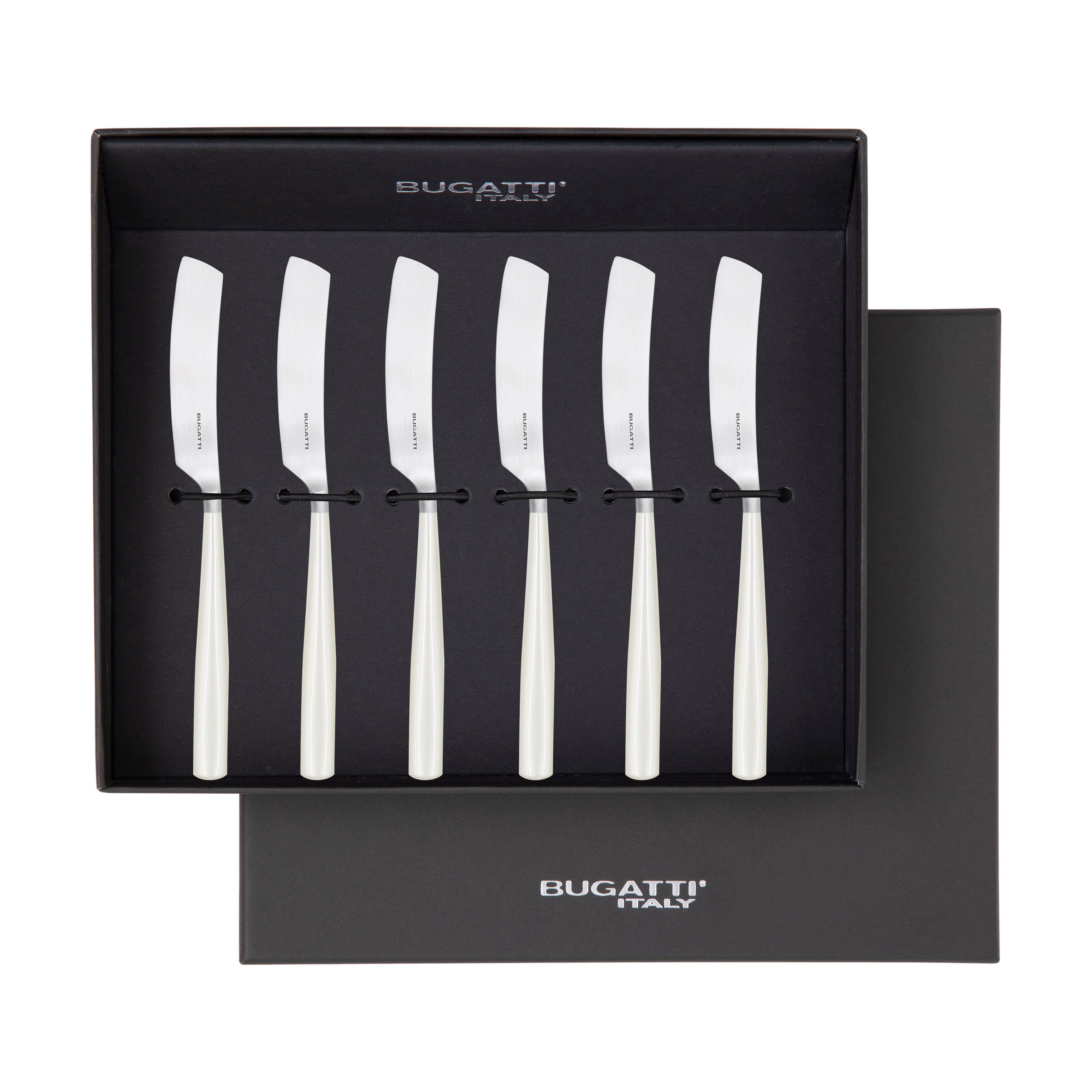 Athena Butter Knife Set, Ivory Pearl — Casa Bugatti