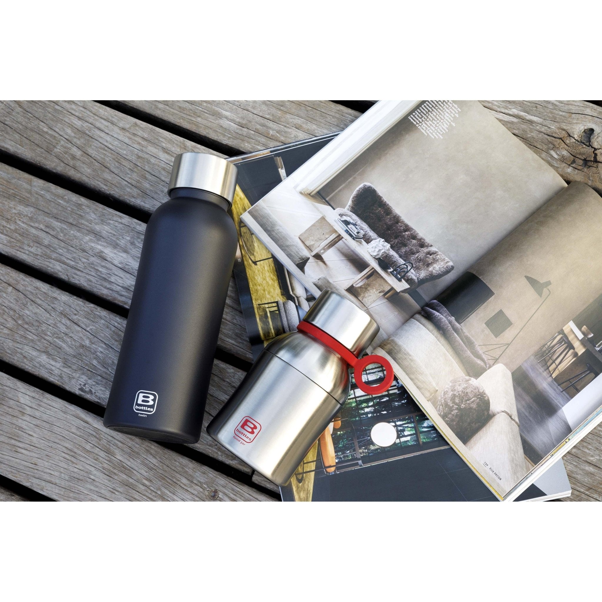 B Bottle Twin 1.5 L / 50.7 fl. oz. Antracite-Casa Bugatti USA